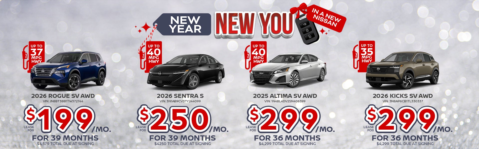 Rogue / Sentra / Altima / Kicks