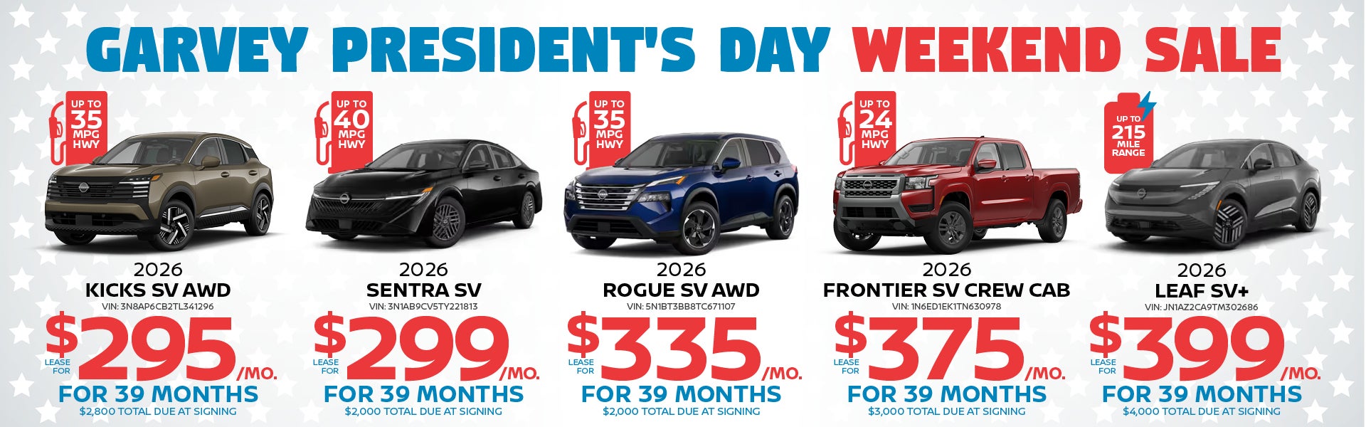 President's day weekend sale 