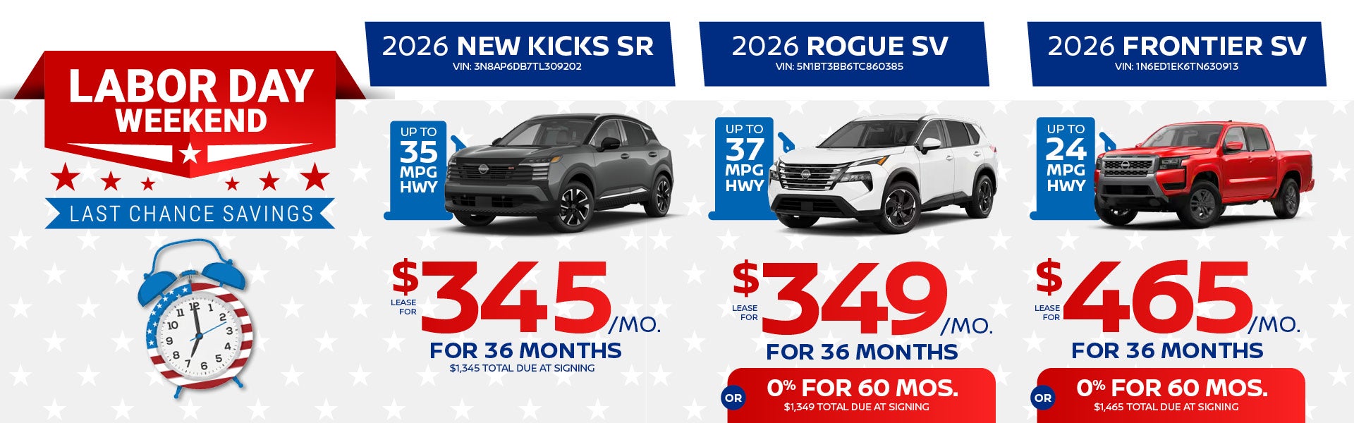 NEW Kicks SR/Rogue/Frontier SV 