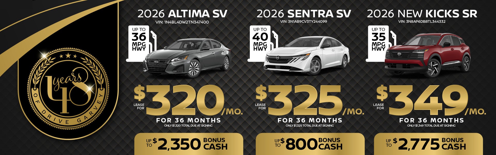 Altima/Sentra/Kicks Sr 