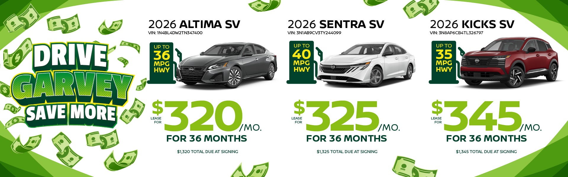 Altima/Sentra/Kicks SV 