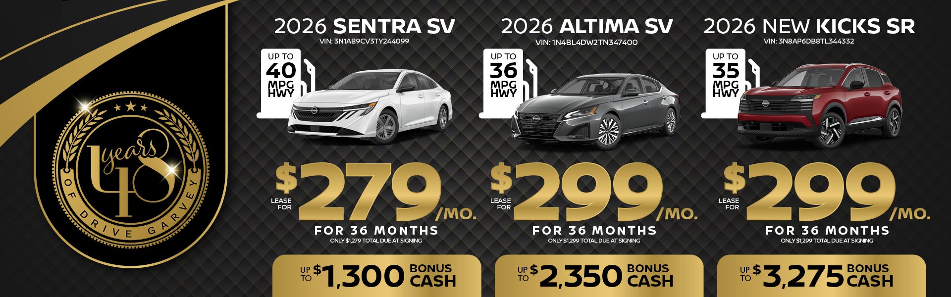 Altima/Sentra/Kicks Sr 
