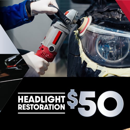 Headlight Restoration $50