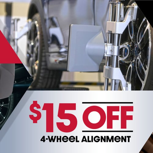$15 Off 4-Wheel Alignment